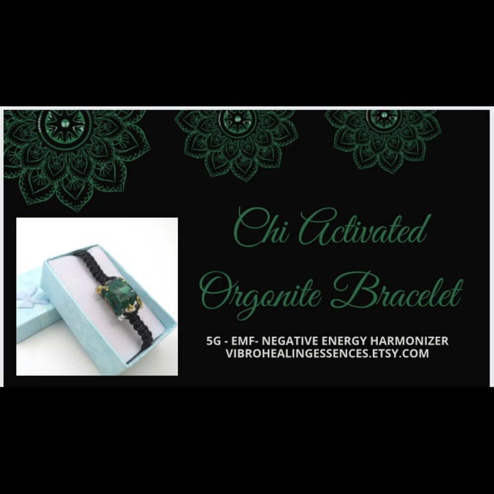 MALACHITE ORGONITE BLACELET. EMF 5G PROTEC…